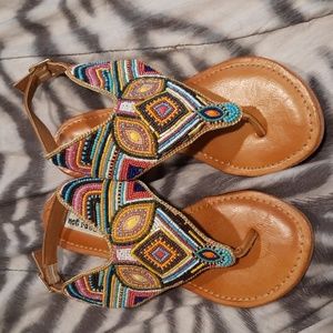 Beaded sandals